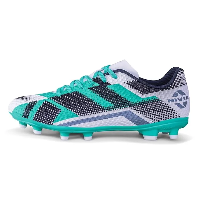 Nivia FB-1416WG Dager Football Stud White/Grey Size 5
