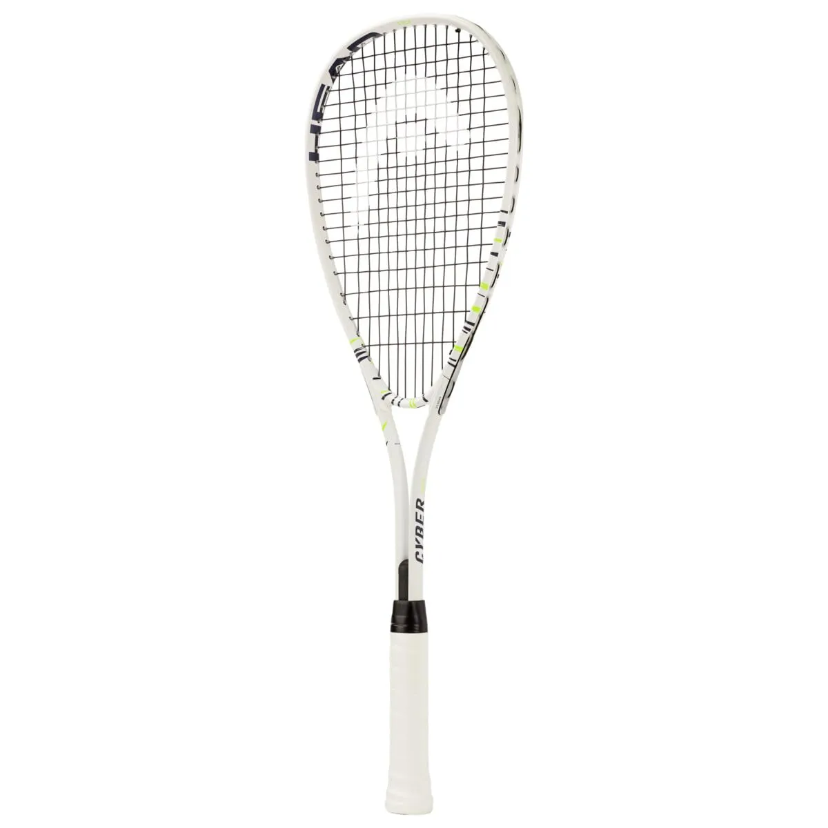 HEAD Cyber Edge Squash Racquet 195g White Strung Beginner