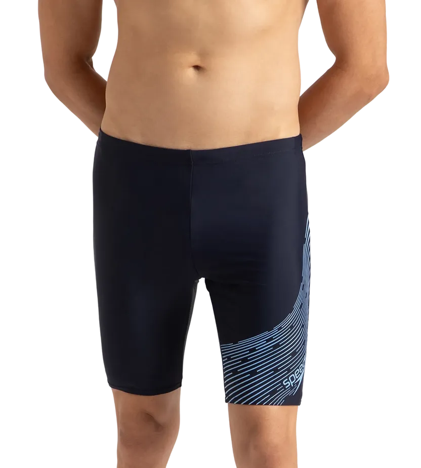 Speedo Men Medley Logo Jammer True Navy/Curious Blue Size 40