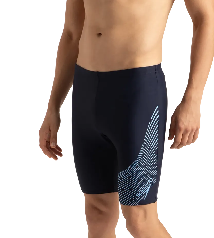 Speedo Men Medley Logo Jammer True Navy/Watermelon Size 38