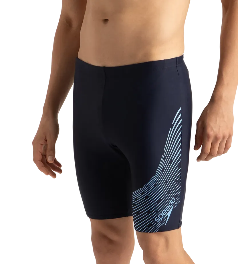 Speedo Men Medley Logo Jammer True Navy/Watermelon Size 38
