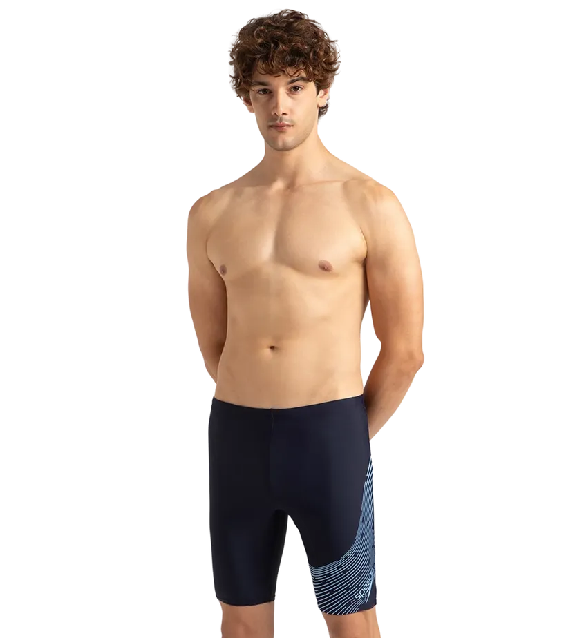 Speedo Men Medley Logo Jammer True Navy/Watermelon Size 38