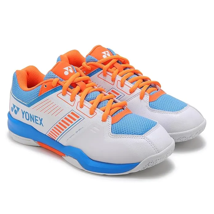 Yonex Strider Flow Badminton Shoes White Sky Blue Size 10