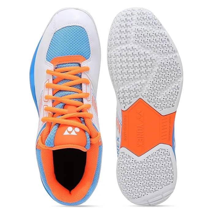 Yonex Strider Flow Badminton Shoes White Sky Blue Size 10