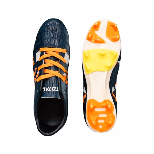 TOTAL Elite Stud Football Shoes Orange/Black UK Size 9
