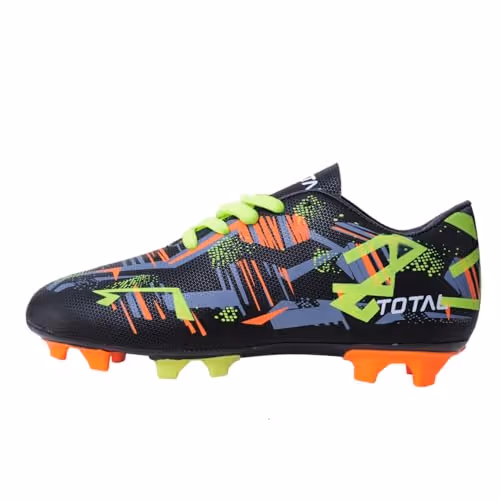 TOTAL Hawk Football Studs Black/Green UK Size 7