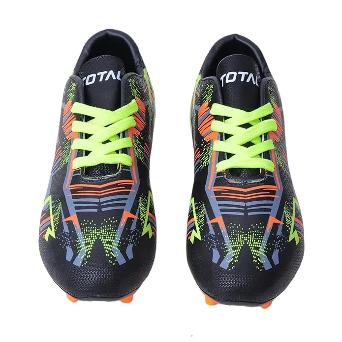 TOTAL Hawk Football Studs Black/Green UK Size 9