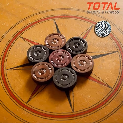 Total Super Shot Carrom Striker 15g Professional Tournament Smooth Surface with Case