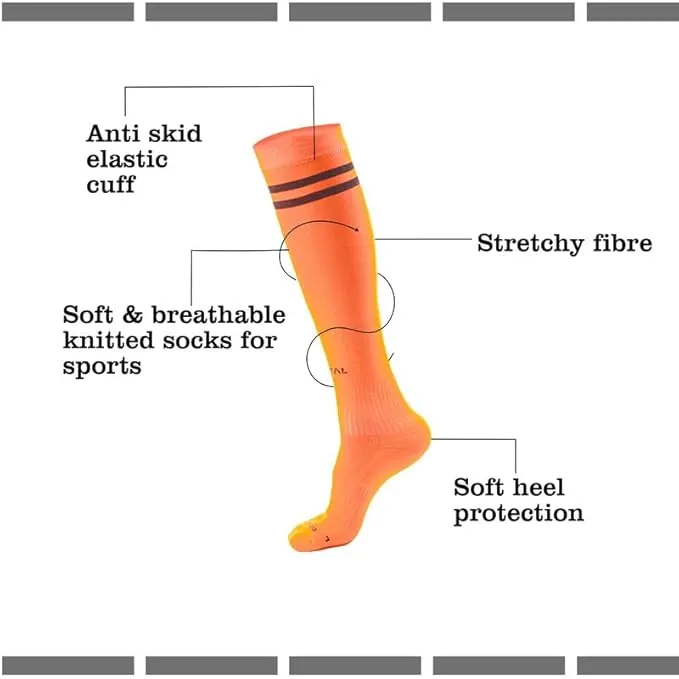 TOTAL F-Trainer Football Stocking Fluorescent Orange Size S