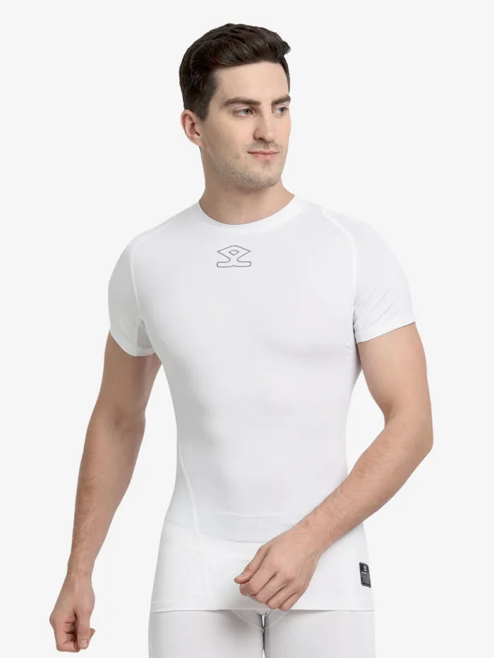 Shrey INTENSE Compression Short Sleeve Top 1757 White Size XXL