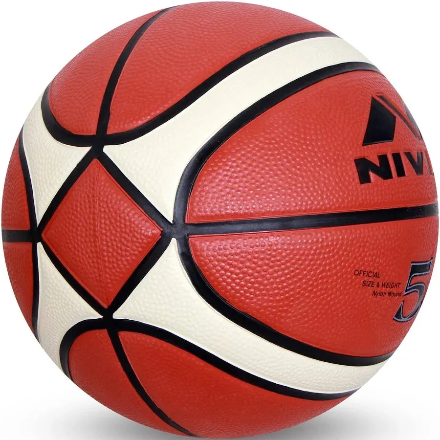 Nivia Engraver Basketball Size 5 BFI Standard 14 Panels Rubber Pebbled Butyl All Surface