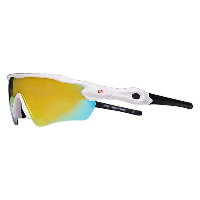 DSC Glider Cricket Sunglasses White