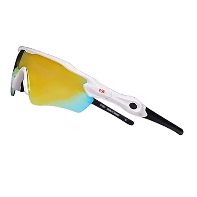 DSC Glider Cricket Sunglasses White