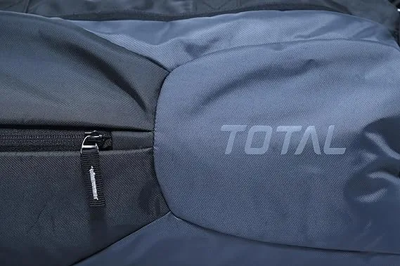 Total Striker Gym Bag Black Durable Polyester Multiple Compartments Shoulder Strap Sports Training