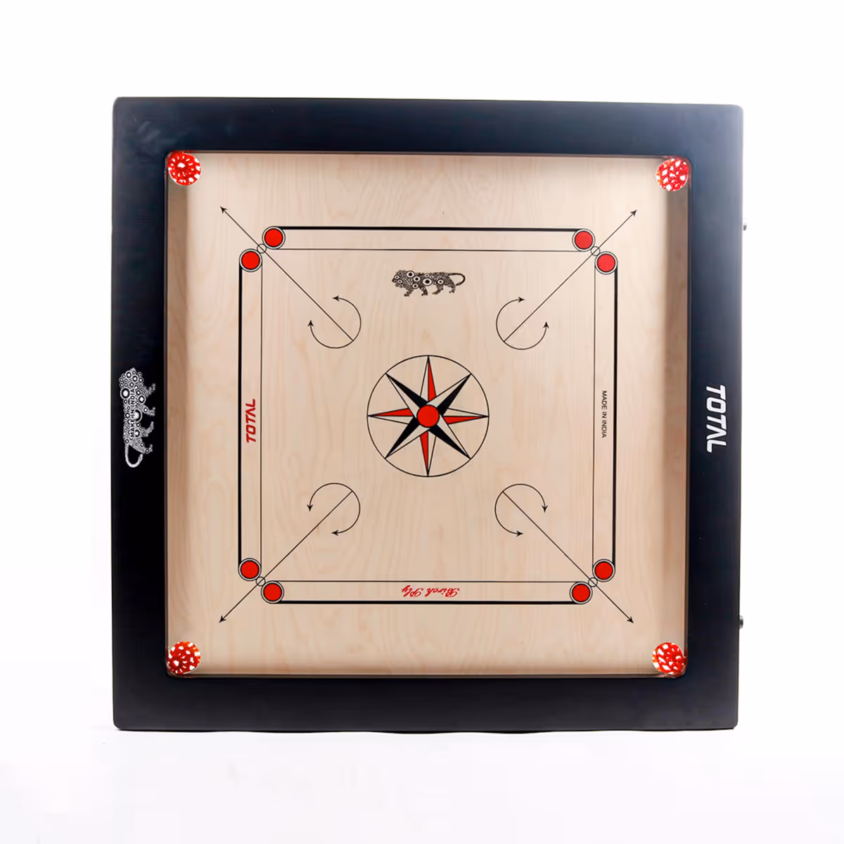 Total Precise Elegant Hi-Birch Ply Carrom Board 20mm Original Birch A Grade Plywood 29x29 AICF ICF