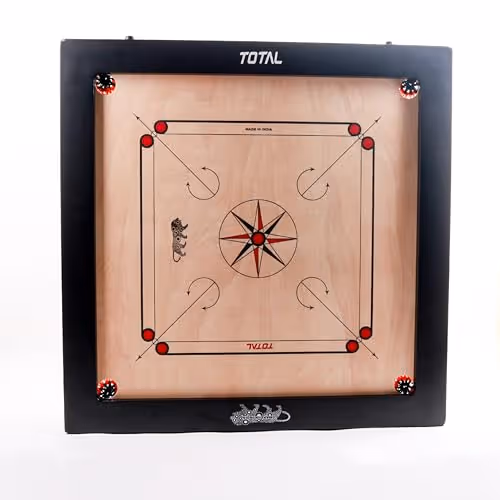 Total Hi-Speed Carrom Board 6mm Smooth Playing Surface Family Schools Recreation India