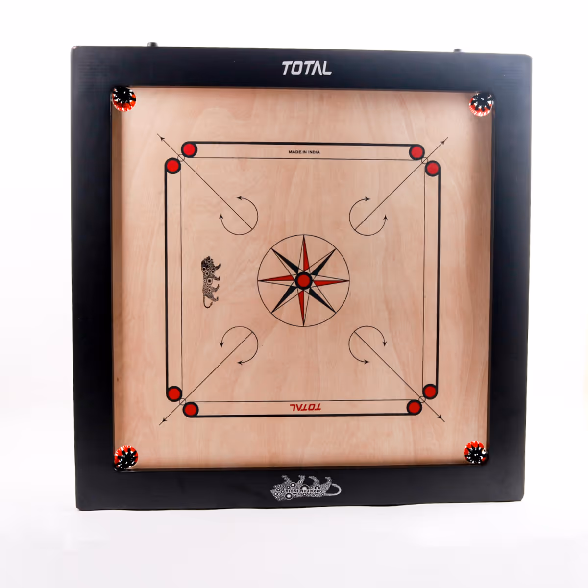 Total Hi-Speed Carrom Board 6mm Smooth Playing Surface Family Schools Recreation India