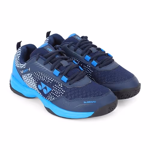 Yonex V100-I Badminton Shoes Dark Blue Ceramic Blue Size 6