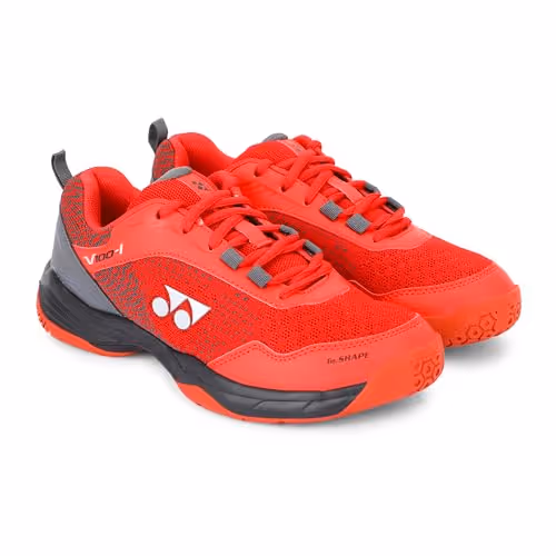 Yonex V100-I Badminton Shoes Red Velvet Night Shadow Size 8