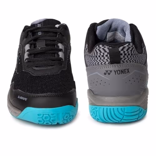 Yonex V100-I JR Badminton Shoes Black Vivid Sky Size 3