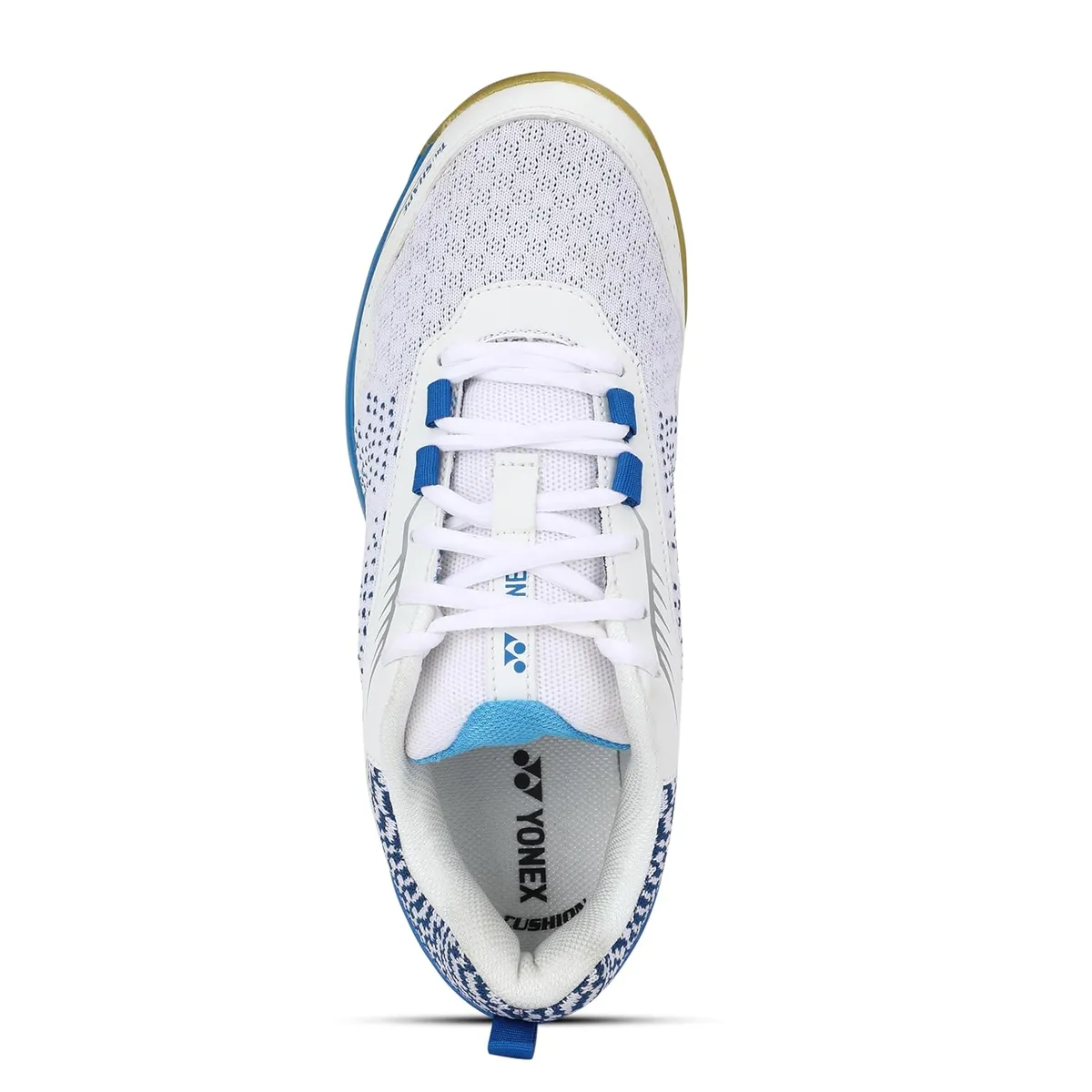 Yonex V100-i Jr Badminton Shoes White Blue Hawaii Size 3