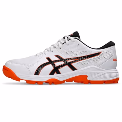 ASICS Gel-Peake 2 Cricket Shoes Rubber Spike White/Electric Blue Size 11