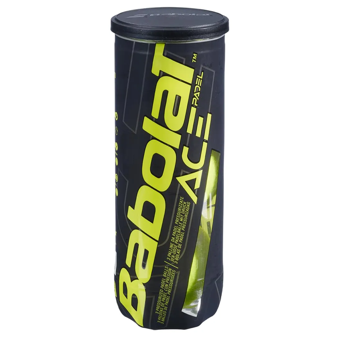 Babolat Aces X3 Padel Balls Can of 3 FIP Approved Yellow