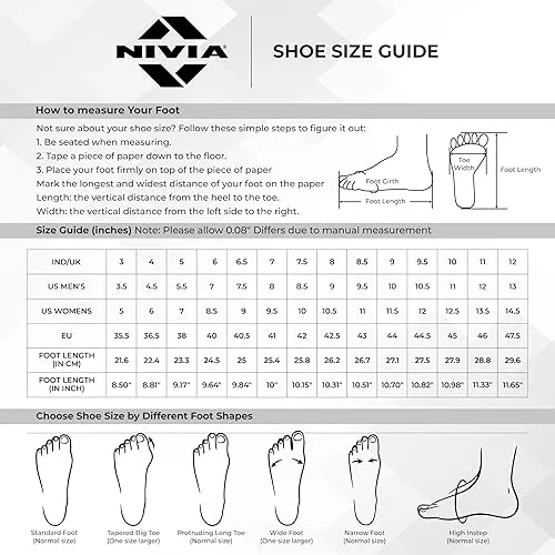 Nivia Hy-Court 3.0 Badminton Shoes BD-1262BK Duo Foam Herringbone Non-Marking Black UK 6