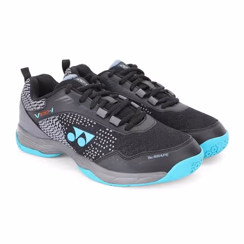 Yonex V100-I Badminton Shoes Black Vivid Sky Size 9