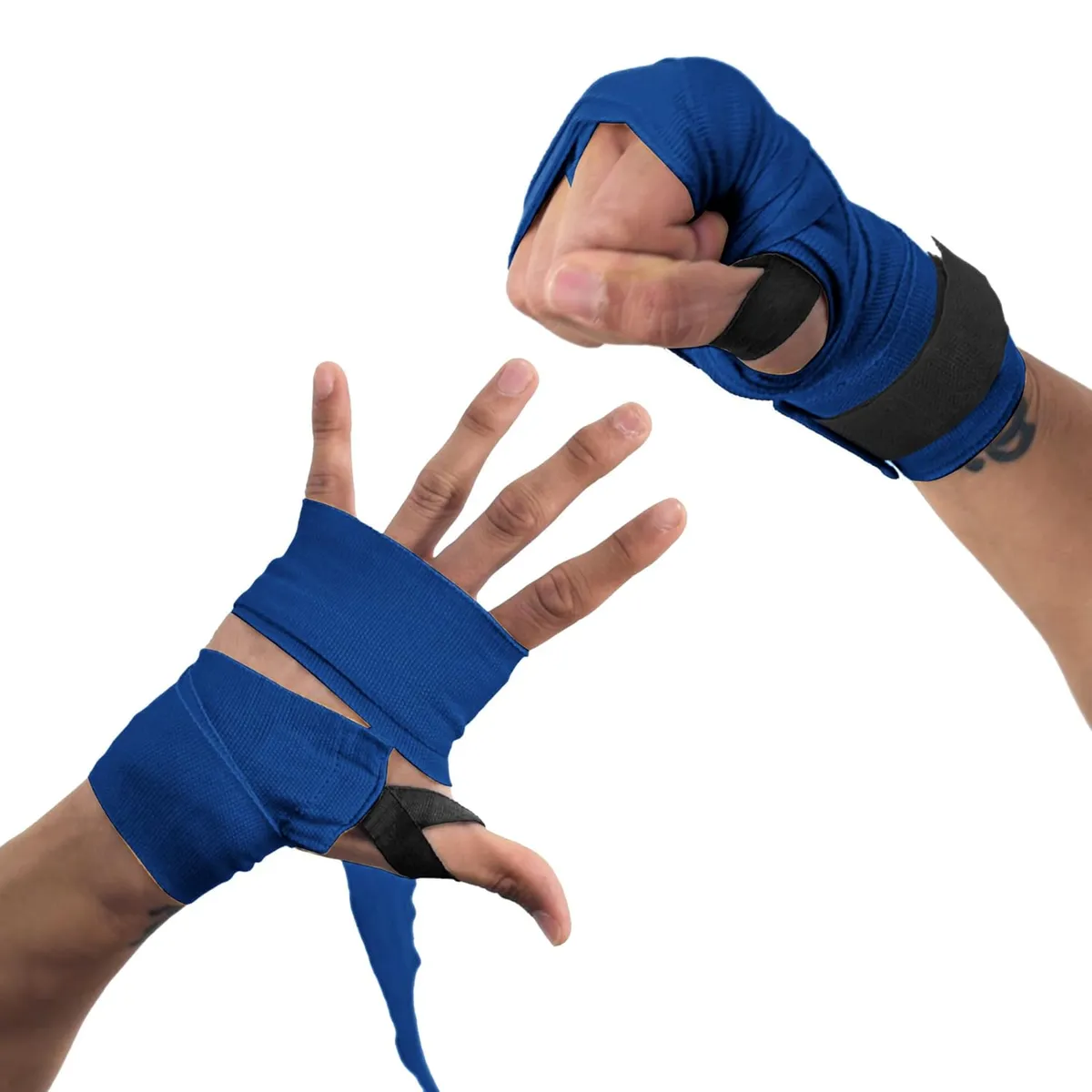 Everlast Standard Boxing Hand Wraps Navy Blue 108" (2.75m) Poly-Cotton Thumb Loop Hook-Loop