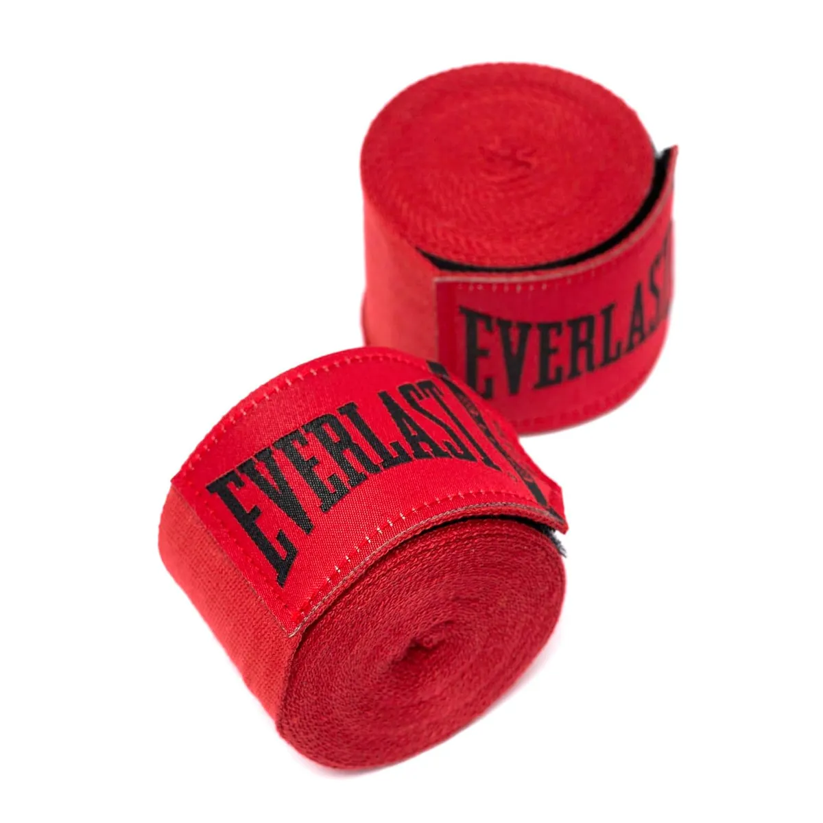 Everlast Pro Boxing Hand Wraps Red 180" (4.55m) Poly-Cotton Thumb Loop Hook-Loop