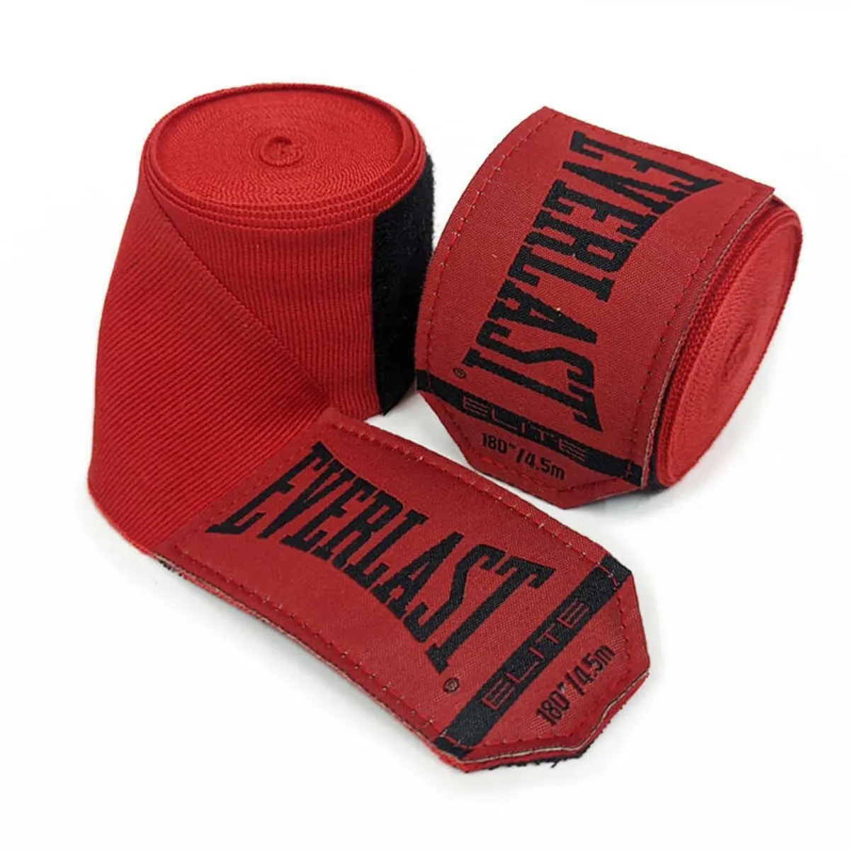 Everlast Pro Boxing Hand Wraps Red 180" (4.55m) Poly-Cotton Thumb Loop Hook-Loop