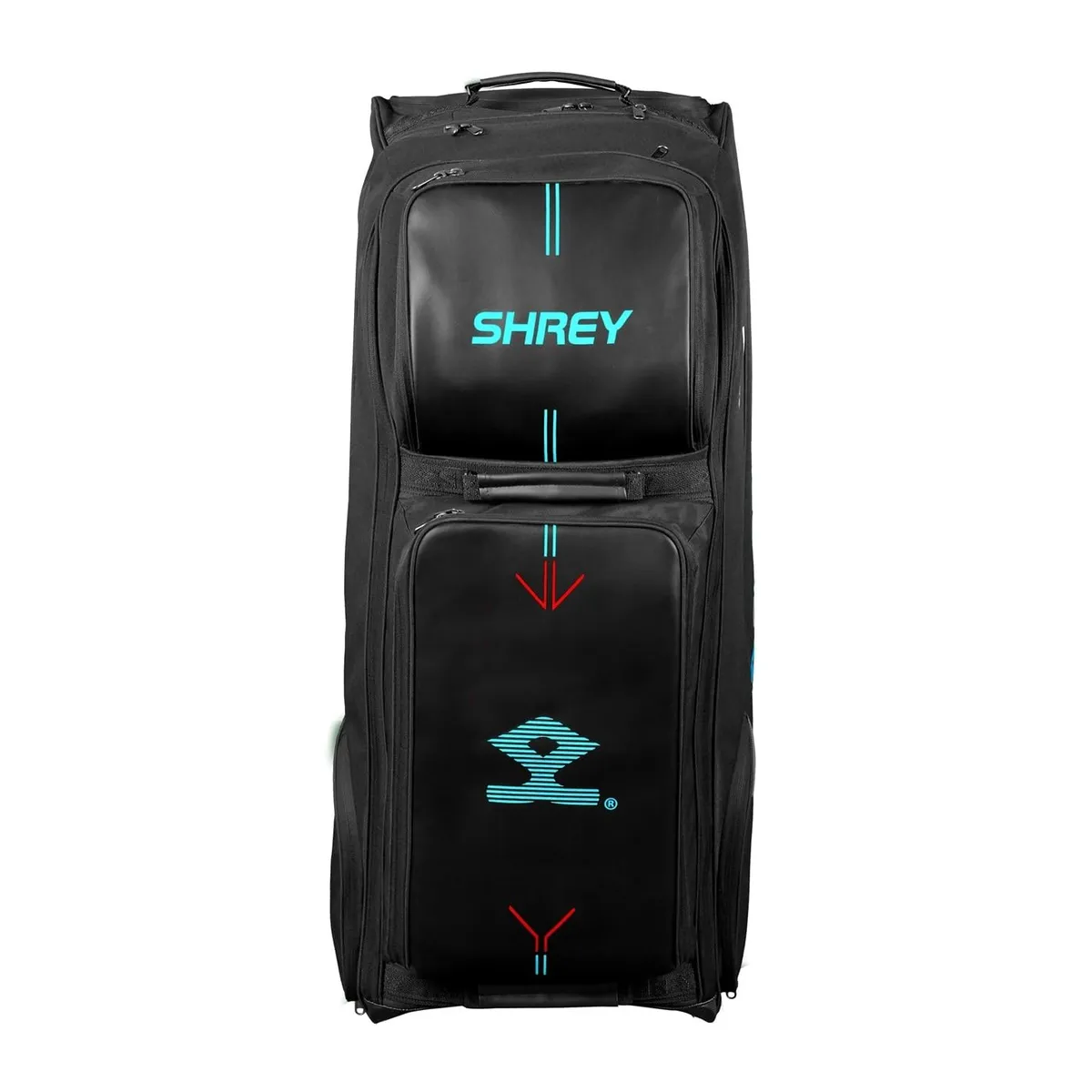 Shrey Meta Wheelie 150 Cricket Kit Bag Black