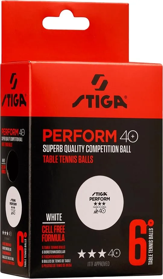 Stiga Preform 40+ Table Tennis Ball Pack of 6 Match Grade