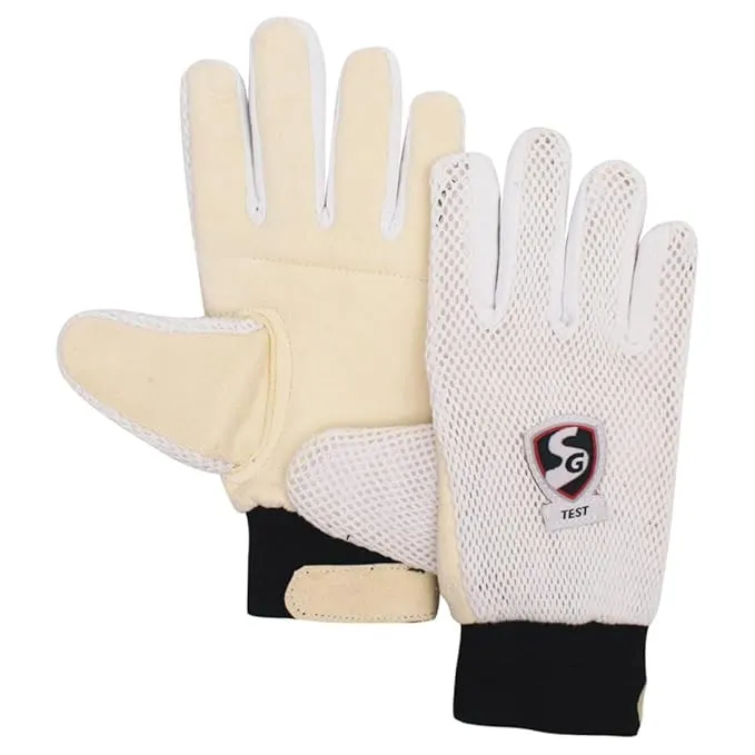 SG Test Cricket Inner Gloves Chamois Leather Palm Mens