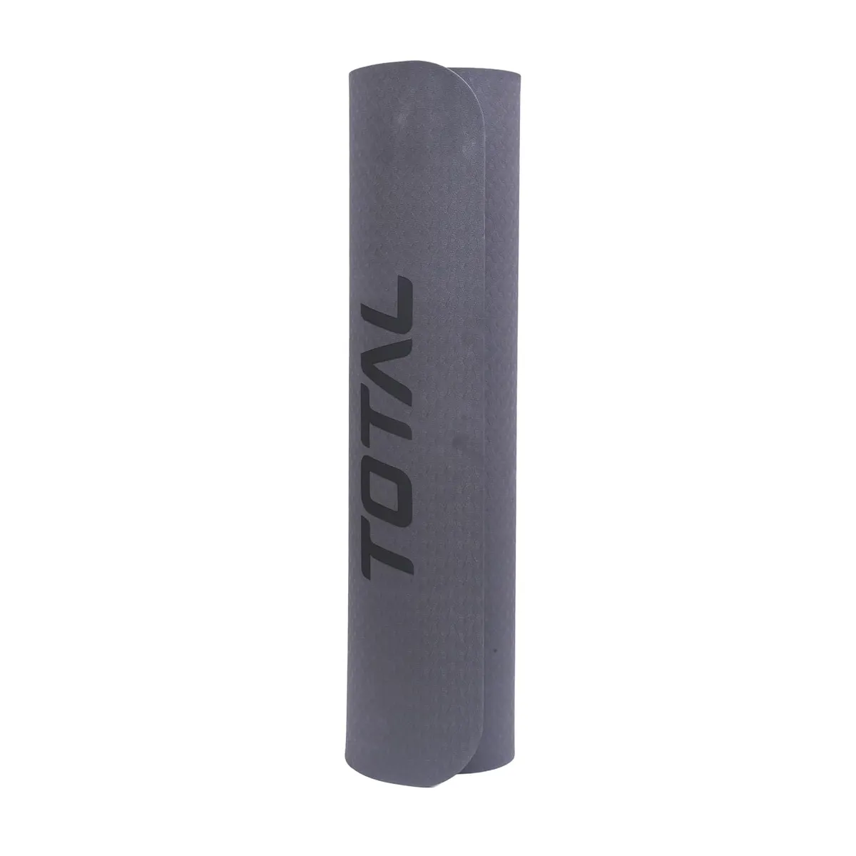 Total Sports Fitness TPE Yoga Mat Black 6mm Non-Slip Eco-Friendly