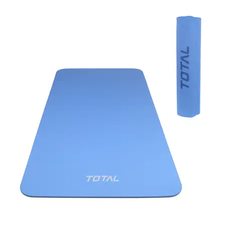 Total Sports Fitness TPE Yoga Mat Navy 6mm Non-Slip Eco-Friendly