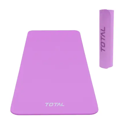 Total Sports Fitness TPE Yoga Mat Purple 6mm Non-Slip Eco-Friendly