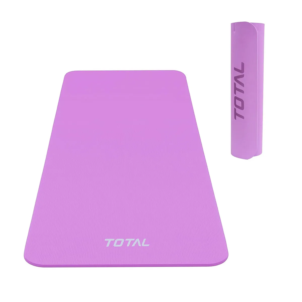 Total Sports Fitness TPE Yoga Mat Purple 6mm Non-Slip Eco-Friendly