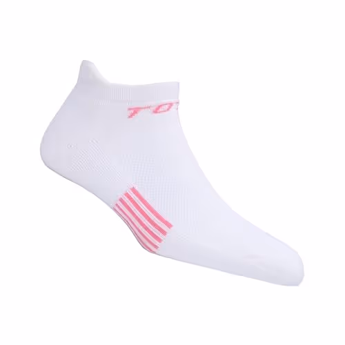 Total TS-SC-2022 Women's Ankle Length Socks White/Pink Single Pair