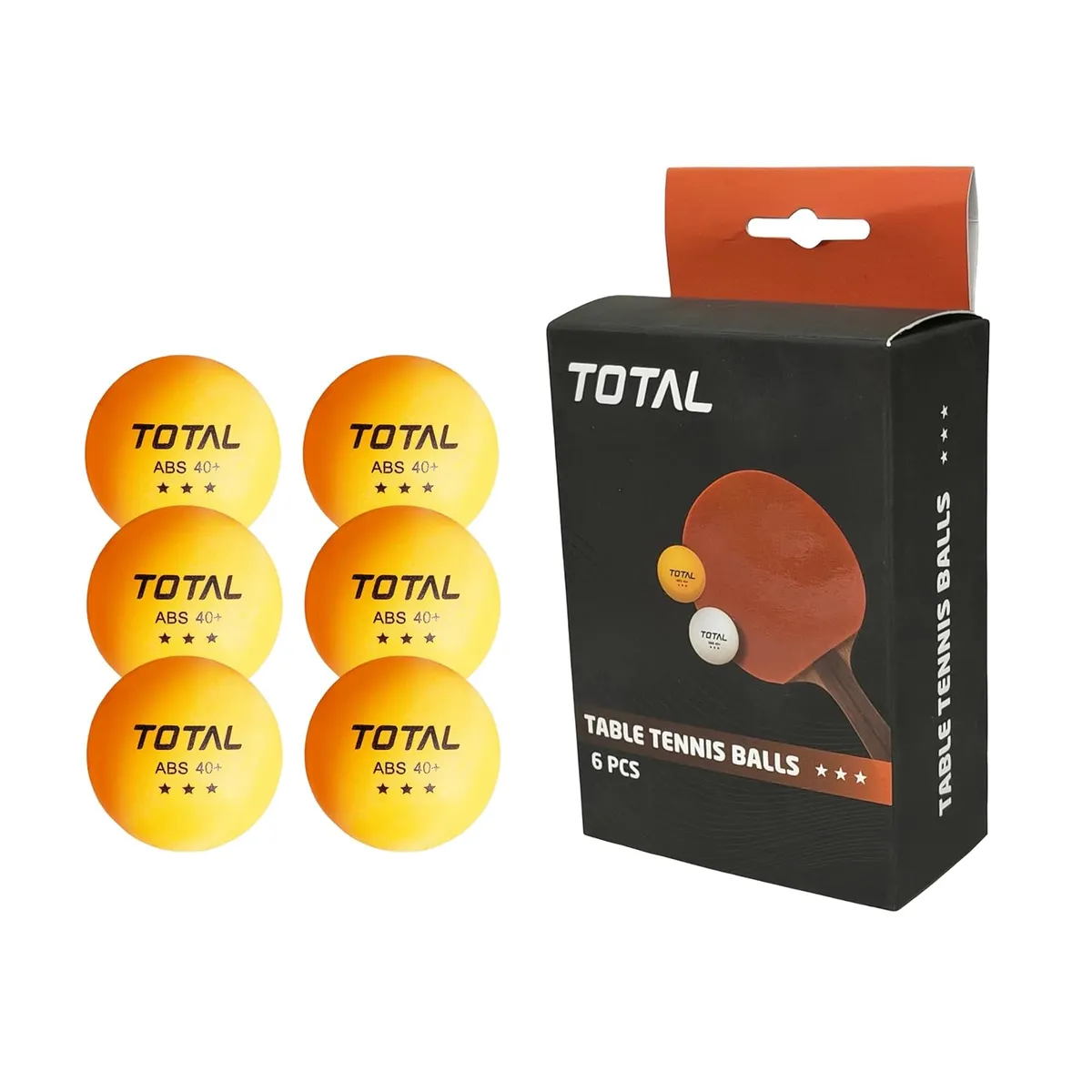 Total TSF4-7 ABS Table Tennis Ball Pack of 6 Training Grade