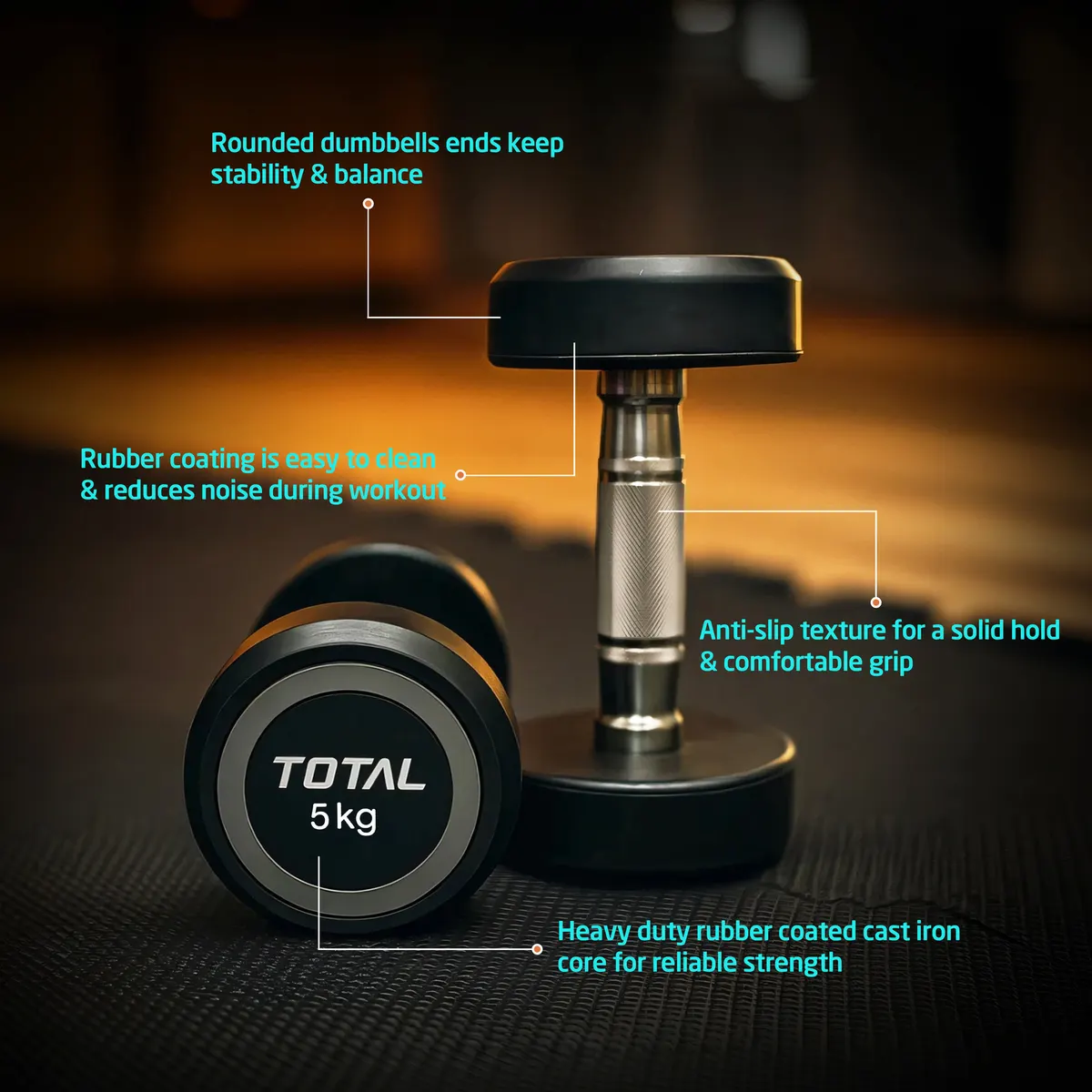 Total Round Dumbbell (Pair)