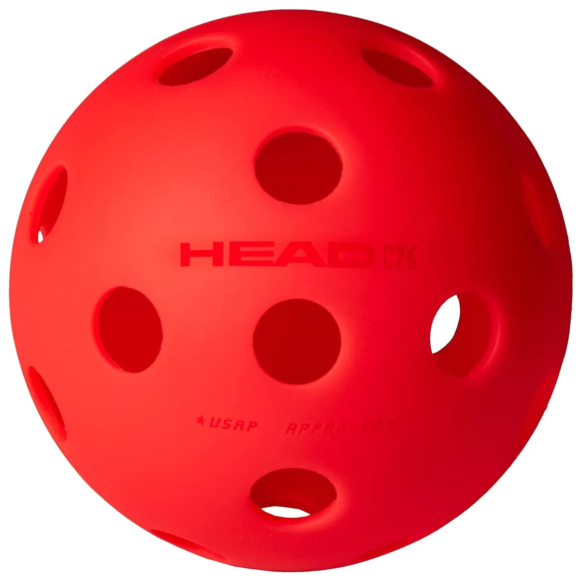 HEAD Championship 26 Indoor Pickleball Red 26g 2.904in USAPA Approved Pack of 3