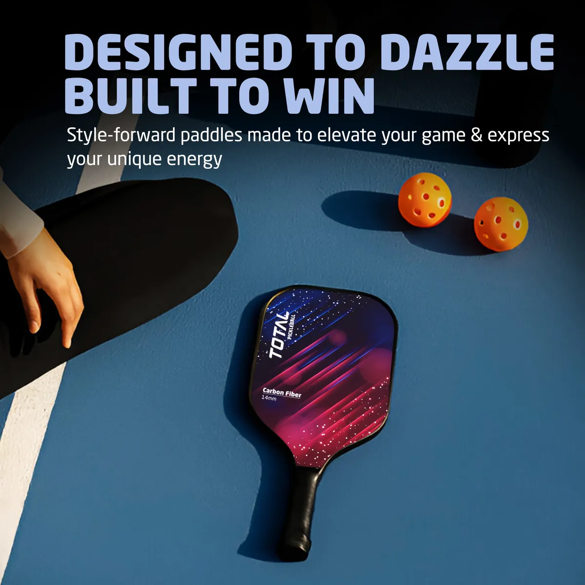 TOTAL TSF6-3 Pickleball Paddle Red Blue 14MM Core