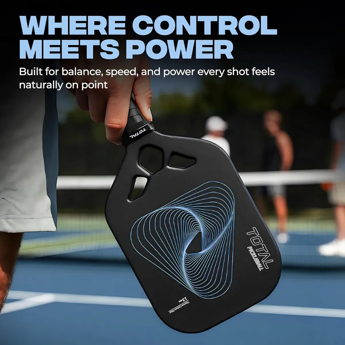 TOTAL TSF6-5 Pickleball Paddle Black 13MM Core
