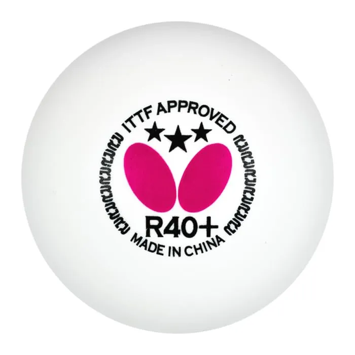 Butterfly 3 Star R40+ Table Tennis Ball Pack of 3 3 Star