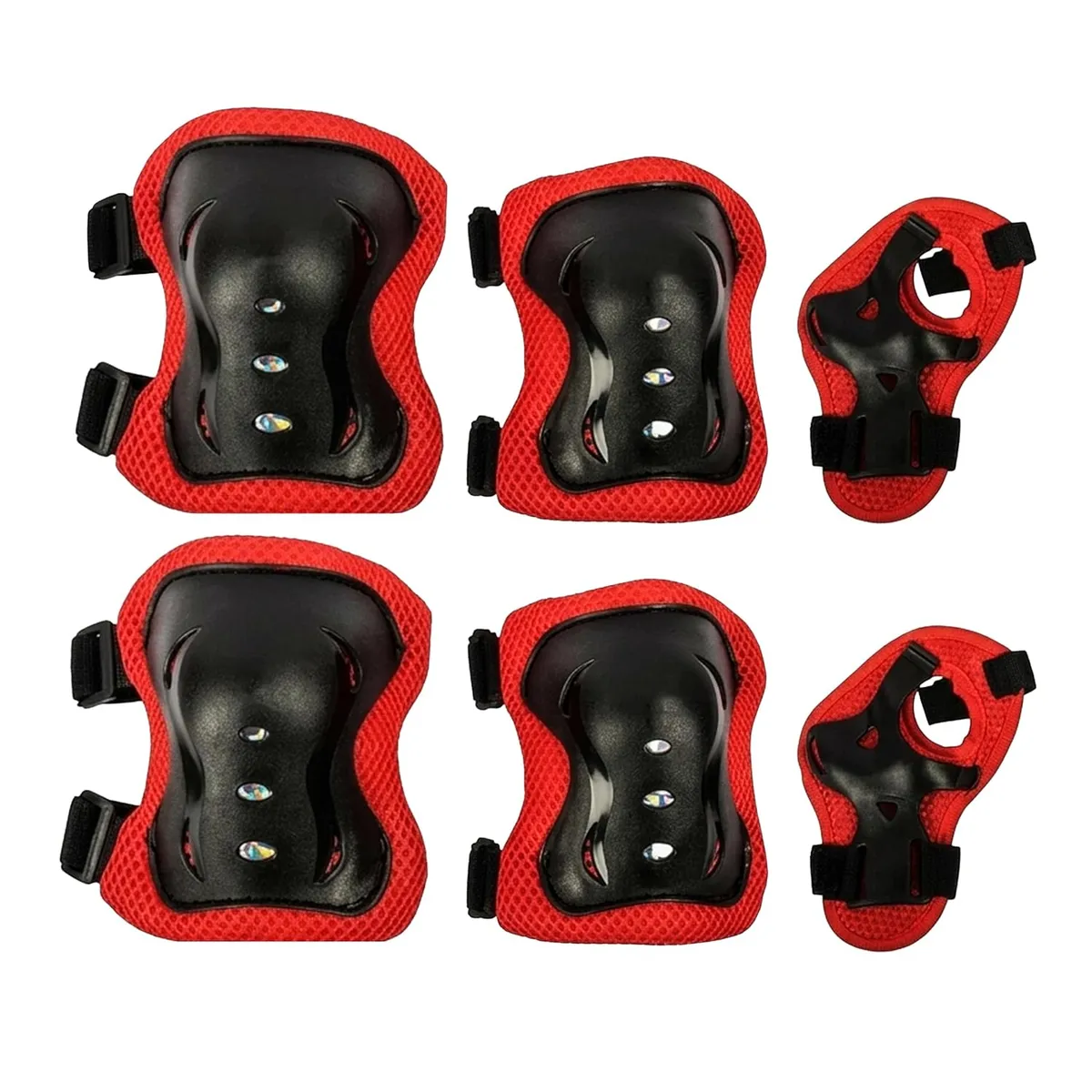 Total CH-TS2110 Skating Protective Set Black-Red Size S