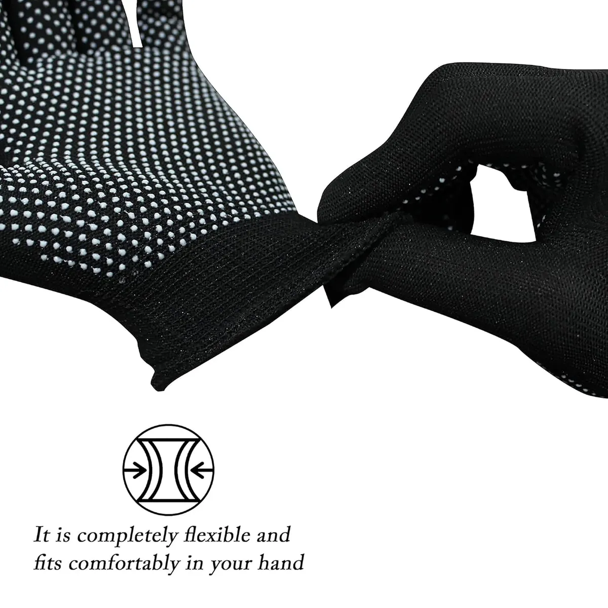 Total HI-Regular Cricket Tennis Batting Gloves Black