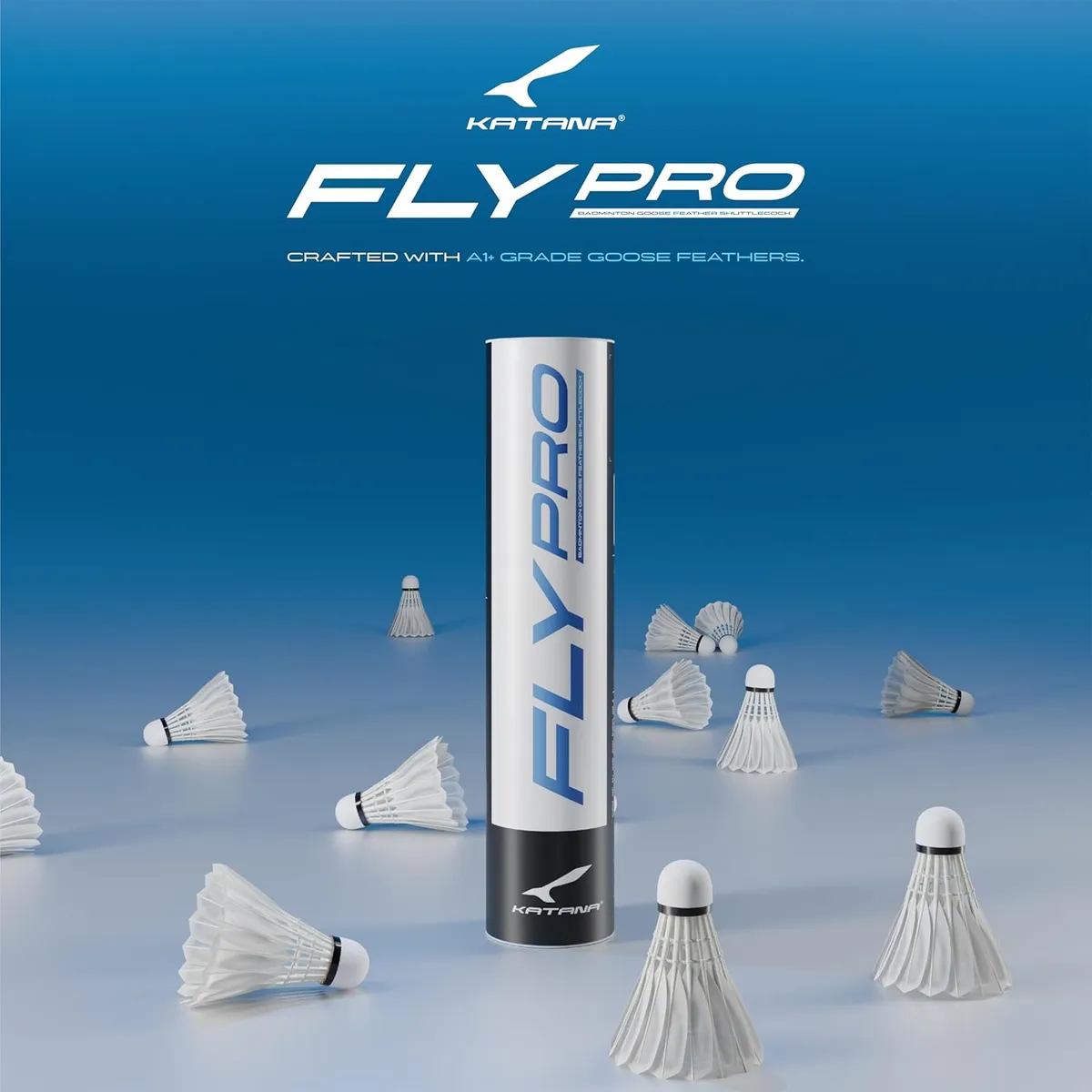 Katana Fly Pro Badminton Feather Shuttlecock (Pack of 12)