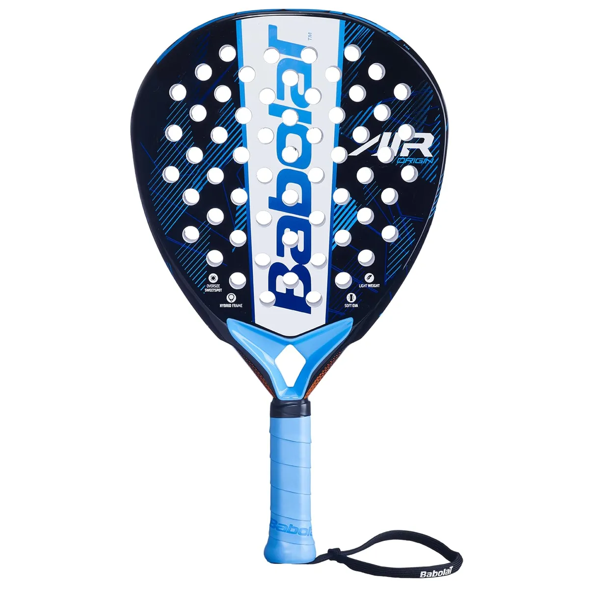 Babolat Air Origin Padel Racquet Blue 345g Teardrop Fiberglass EVA